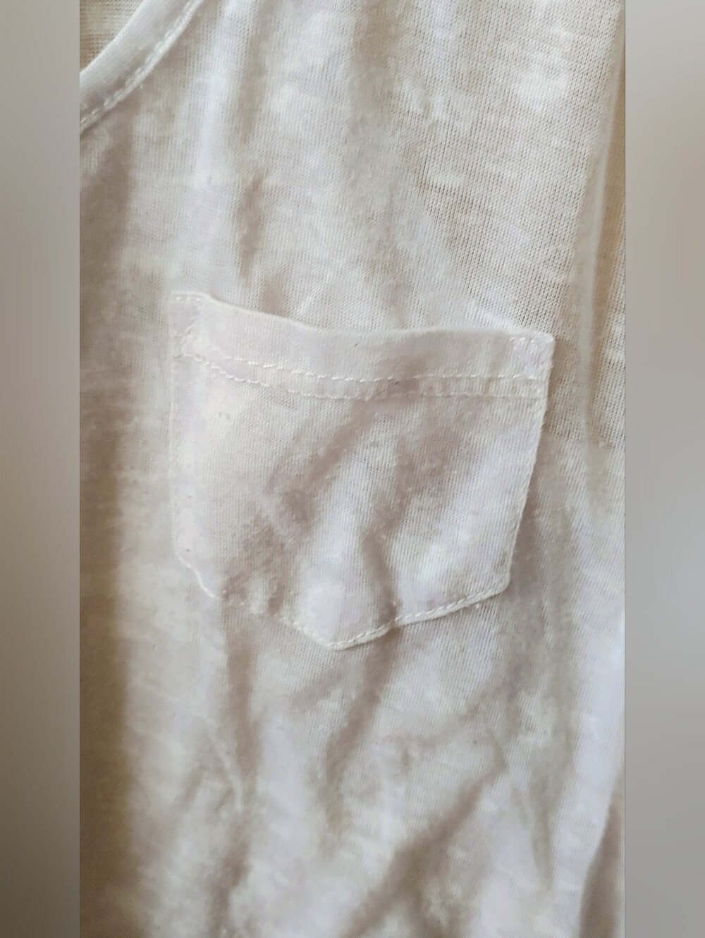 Dynamite See-through White Racerback Tank Top - Picture 3 of 4